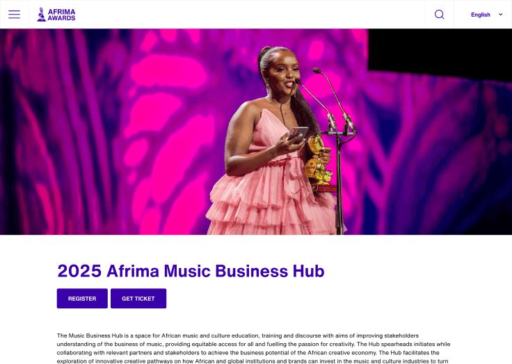 Project image 2 for AFRIMA Awards